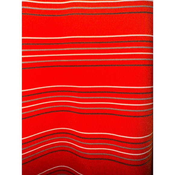 Boys Under Armour Orange Grey White Striped Polo Shirt Size L​ - Picture 6 of 6